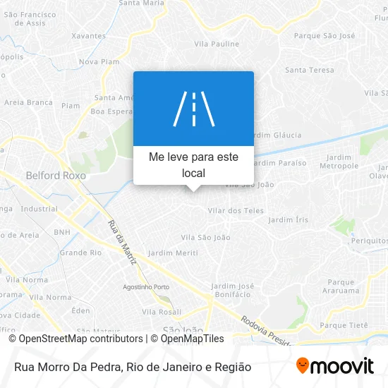 Rua Morro Da Pedra mapa