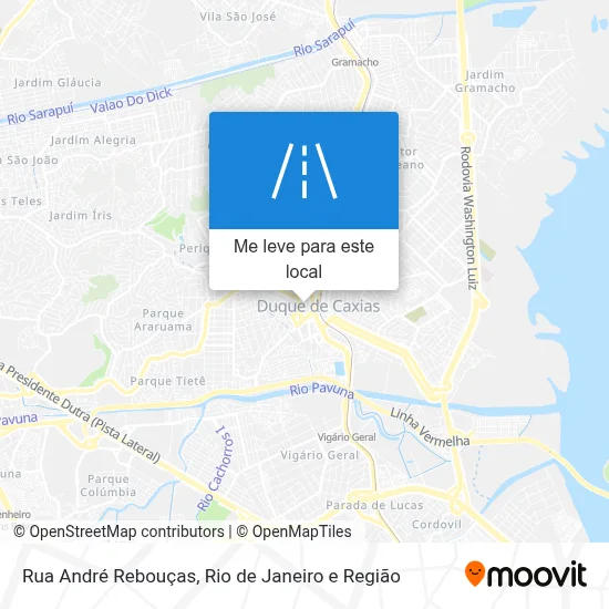 Rua André Rebouças mapa