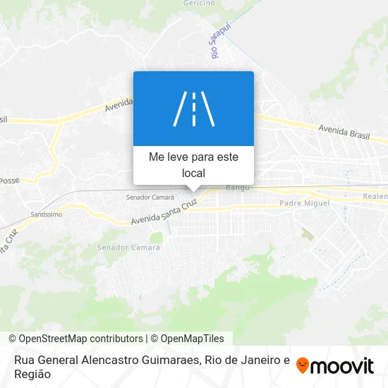 Rua General Alencastro Guimaraes mapa