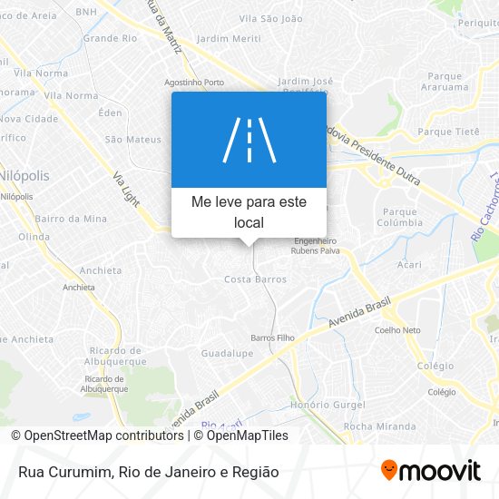 Rua Curumim mapa