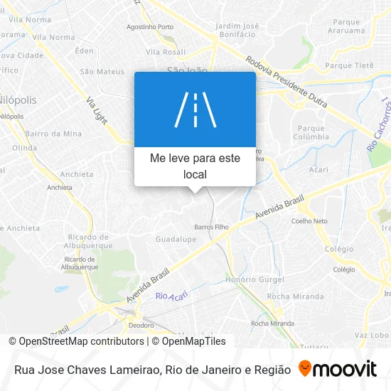 Rua Jose Chaves Lameirao mapa