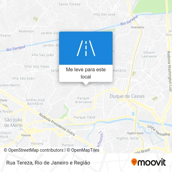 Rua Tereza mapa
