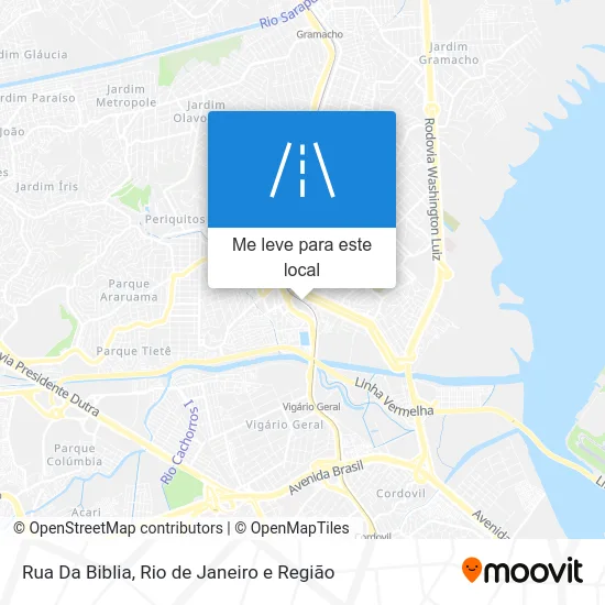 Rua Da Biblia mapa