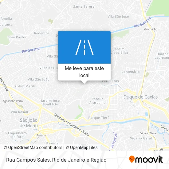 Rua Campos Sales mapa