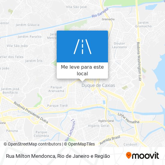 Rua Milton Mendonca mapa