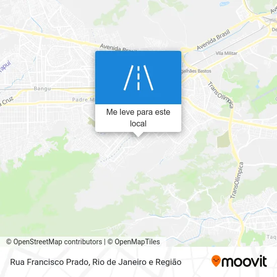 Rua Francisco Prado mapa