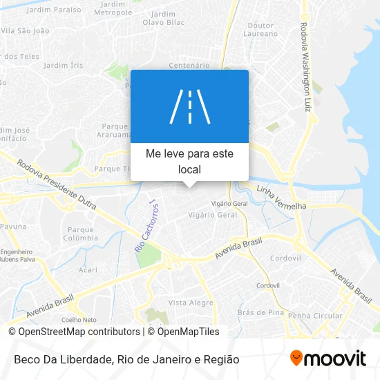 Beco Da Liberdade mapa