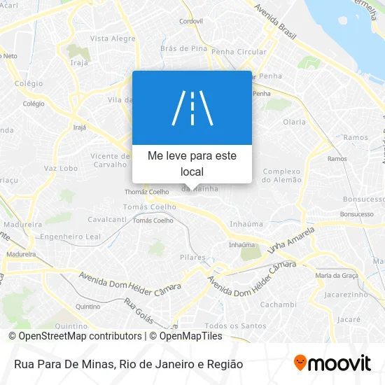 Rua Para De Minas mapa