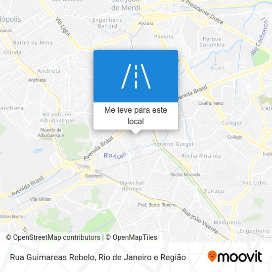 Rua Guimareas Rebelo mapa