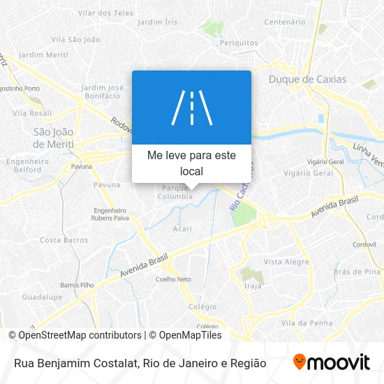 Rua Benjamim Costalat mapa