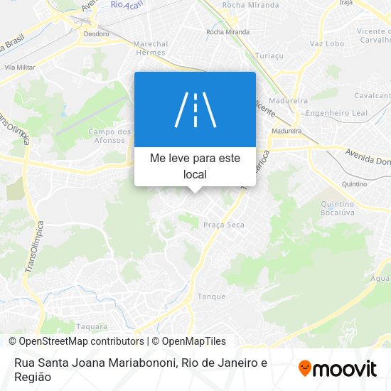 Rua Santa Joana Mariabononi mapa