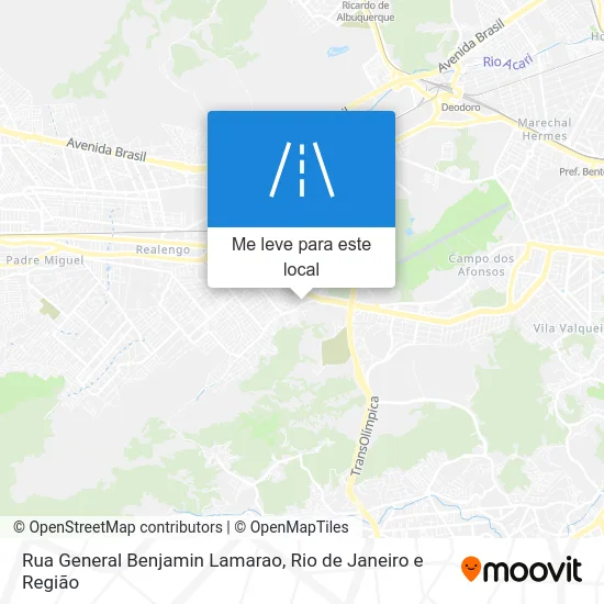 Rua General Benjamin Lamarao mapa