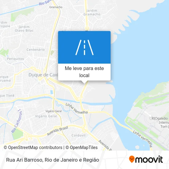 Rua Ari Barroso mapa