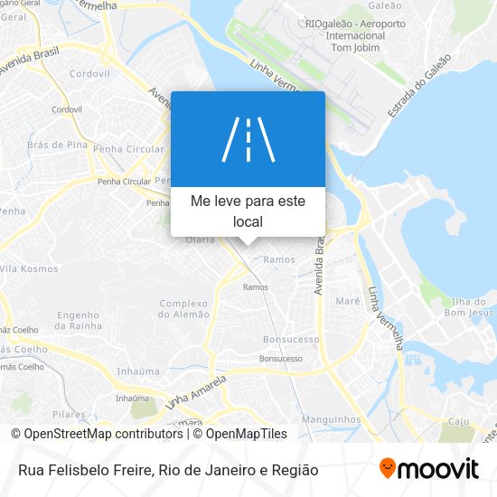 Rua Felisbelo Freire mapa