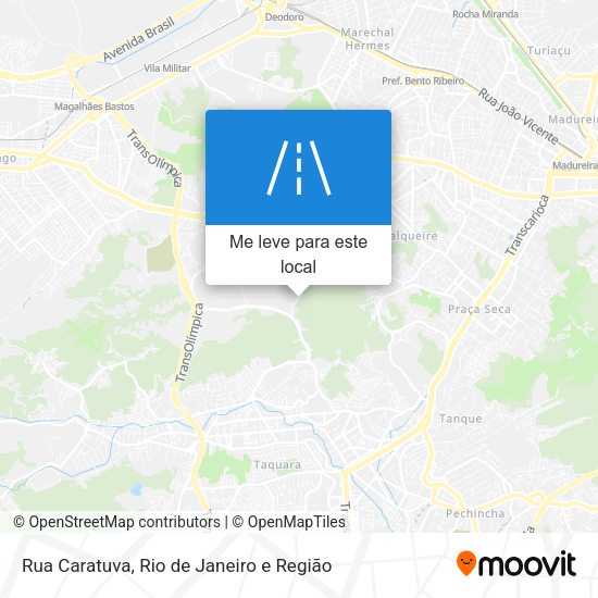 Rua Caratuva mapa