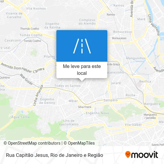 Rua Capitão Jesus mapa