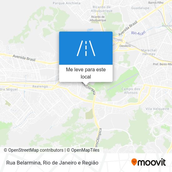 Rua Belarmina mapa