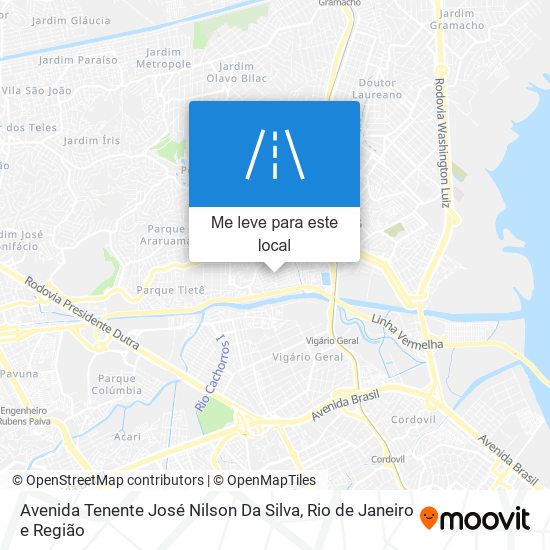 Avenida Tenente José Nilson Da Silva mapa