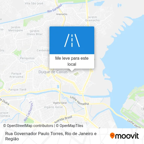 Rua Governador Paulo Torres mapa