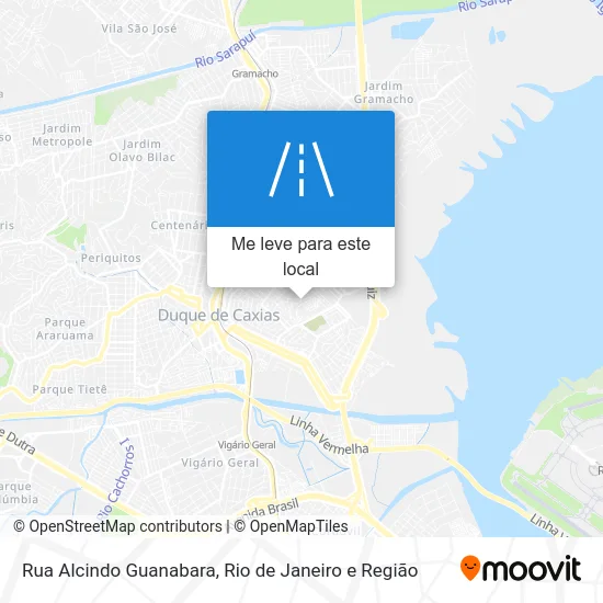 Rua Alcindo Guanabara mapa