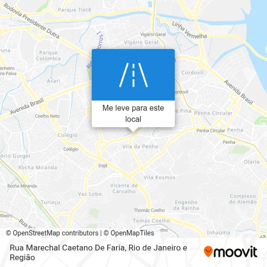Rua Marechal Caetano De Faria mapa