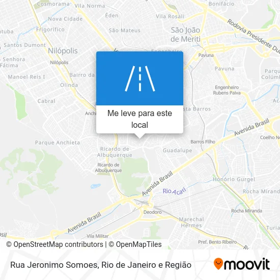Rua Jeronimo Somoes mapa