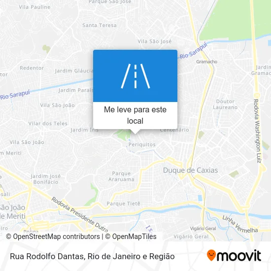 Rua Rodolfo Dantas mapa