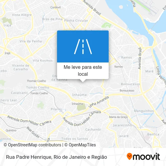 Rua Padre Henrique mapa
