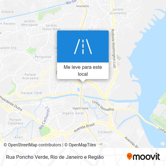 Rua Poncho Verde mapa