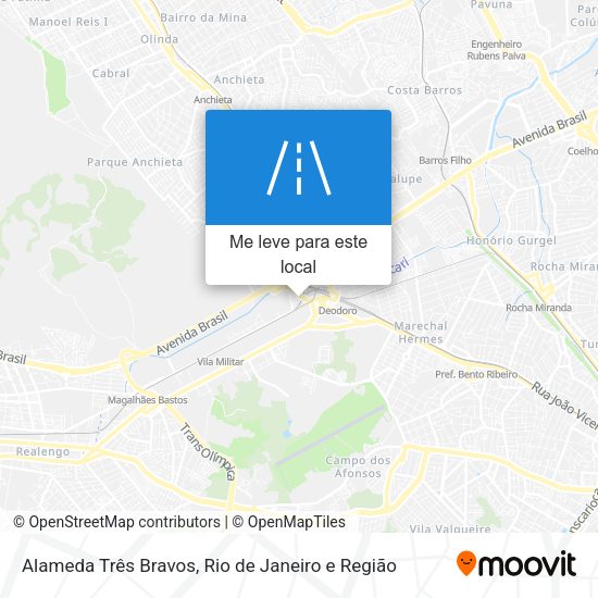Alameda Três Bravos mapa