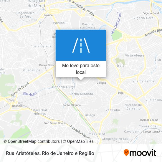 Rua Aristóteles mapa