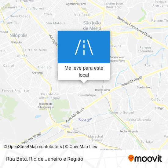 Rua Beta mapa