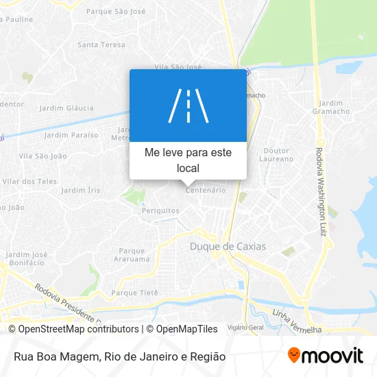 Rua Boa Magem mapa