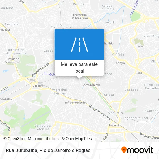 Rua Jurubaíba mapa