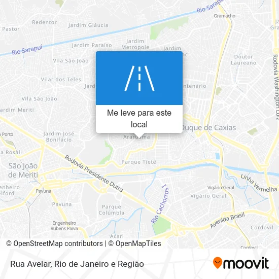Rua Avelar mapa
