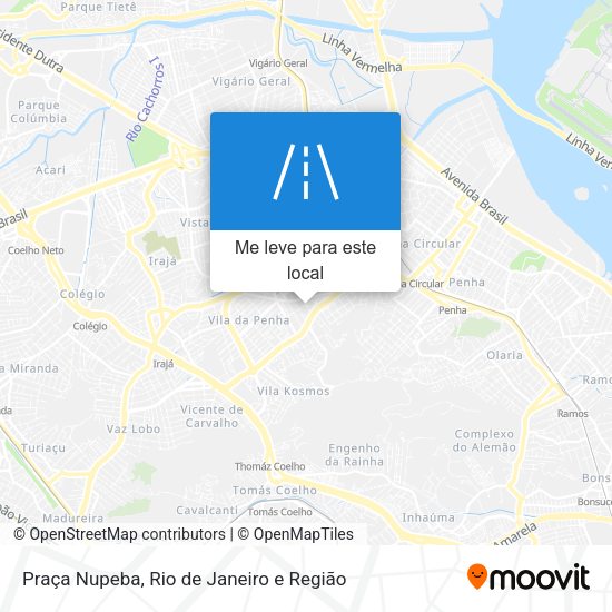 Praça Nupeba mapa