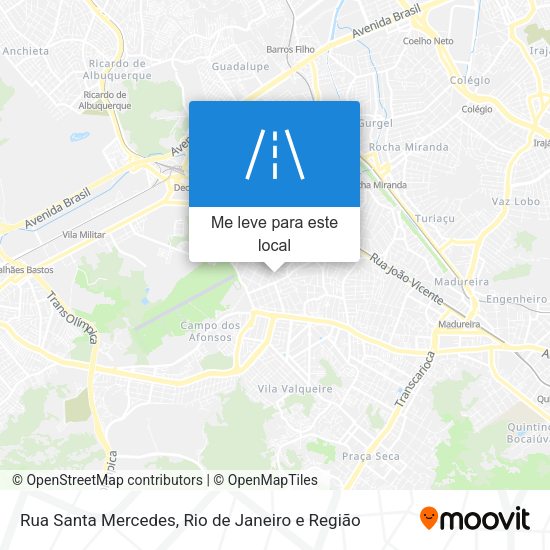Rua Santa Mercedes mapa