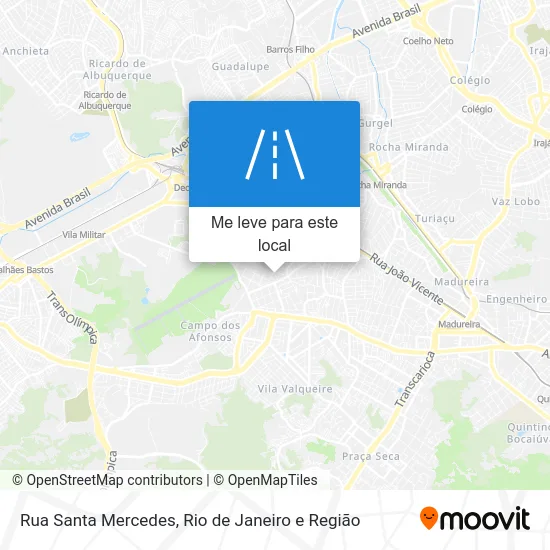 Rua Santa Mercedes mapa
