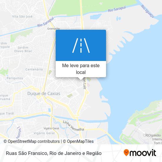 Ruas São Fransico mapa