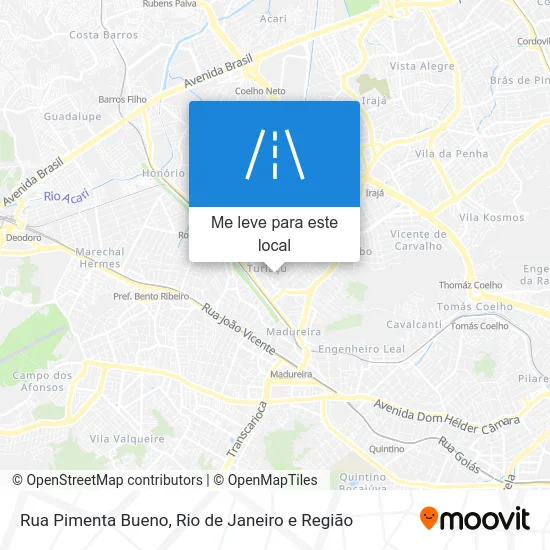 Rua Pimenta Bueno mapa