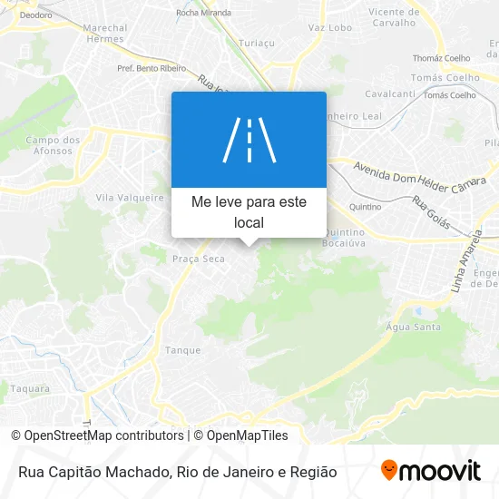 Rua Capitão Machado mapa