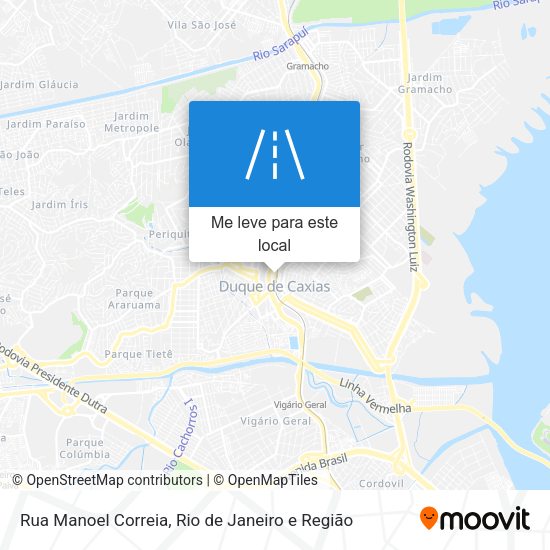 Rua Manoel Correia mapa