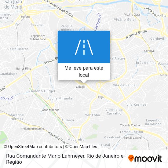 Rua Comandante Mario Lahmeyer mapa