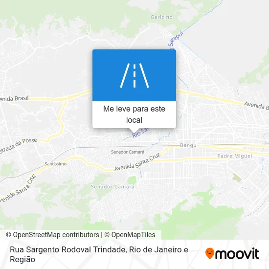 Rua Sargento Rodoval Trindade mapa