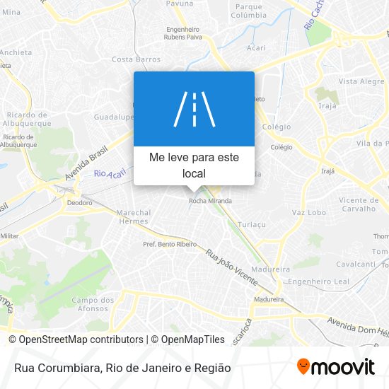Rua Corumbiara mapa