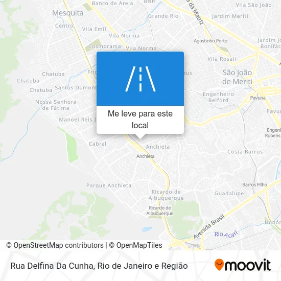 Rua Delfina Da Cunha mapa