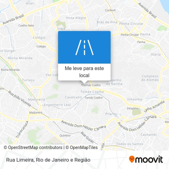 Rua Limeira mapa