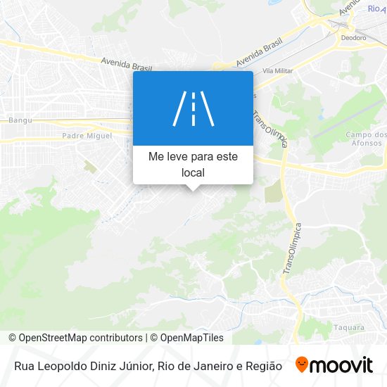 Rua Leopoldo Diniz Júnior mapa