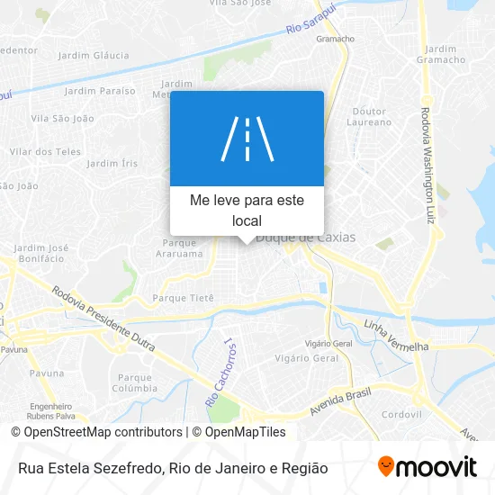 Rua Estela Sezefredo mapa