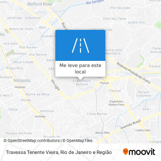 Travessa Tenente Vieira mapa